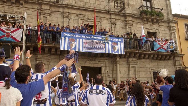 Primer ascenso a Segunda de la Ponferradina | Foto: Twitter oficial de la Ponferradina