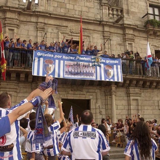 Primer ascenso a Segunda de la Ponferradina | Foto: Twitter oficial de la Ponferradina