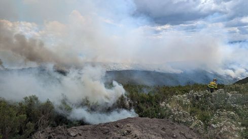 Incendio en Vega de Valcarce