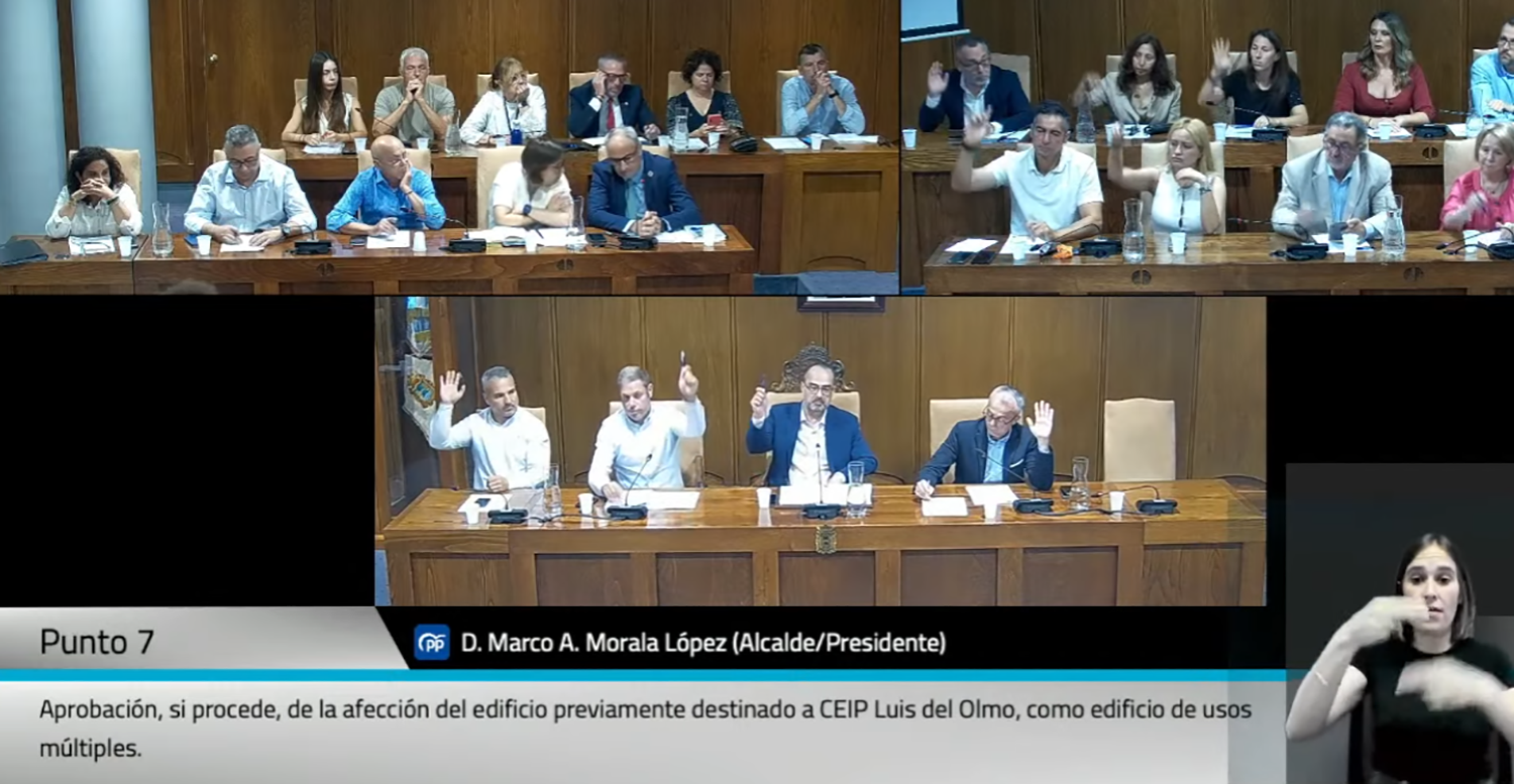 Votaciçon del punto 7 del pleno ordinario de este 26 de junio