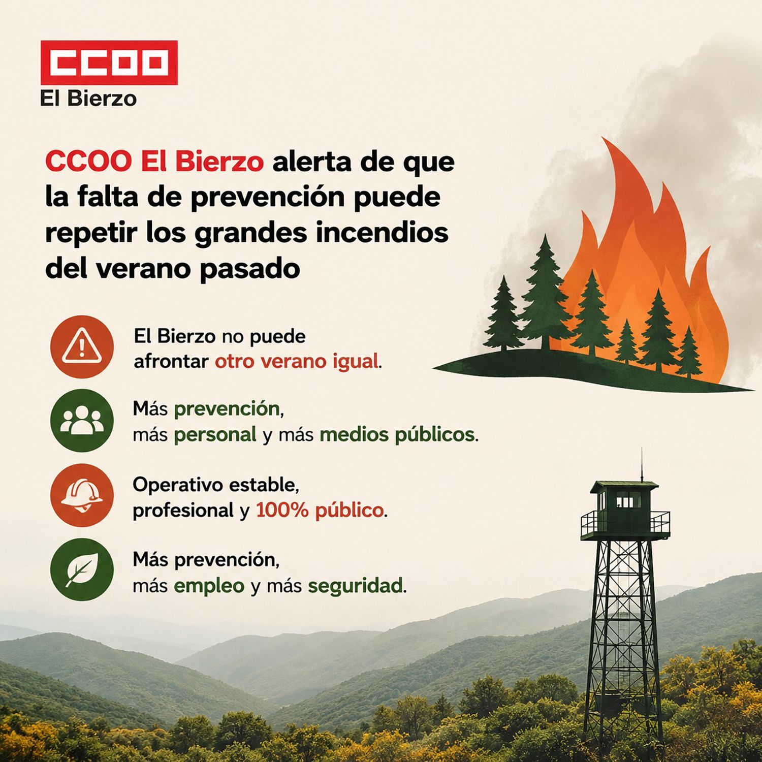 Falta de prevención CCOO