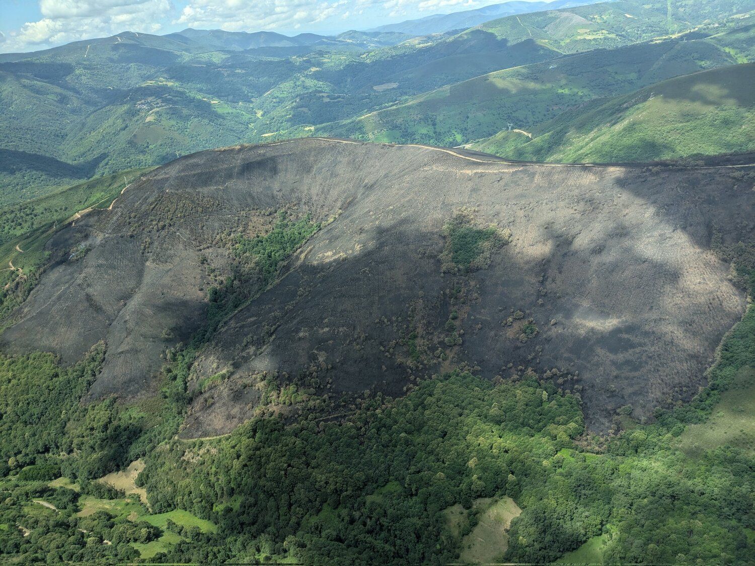 Estado del incendio de Vega de Valvarce | BRIF Tabuyo