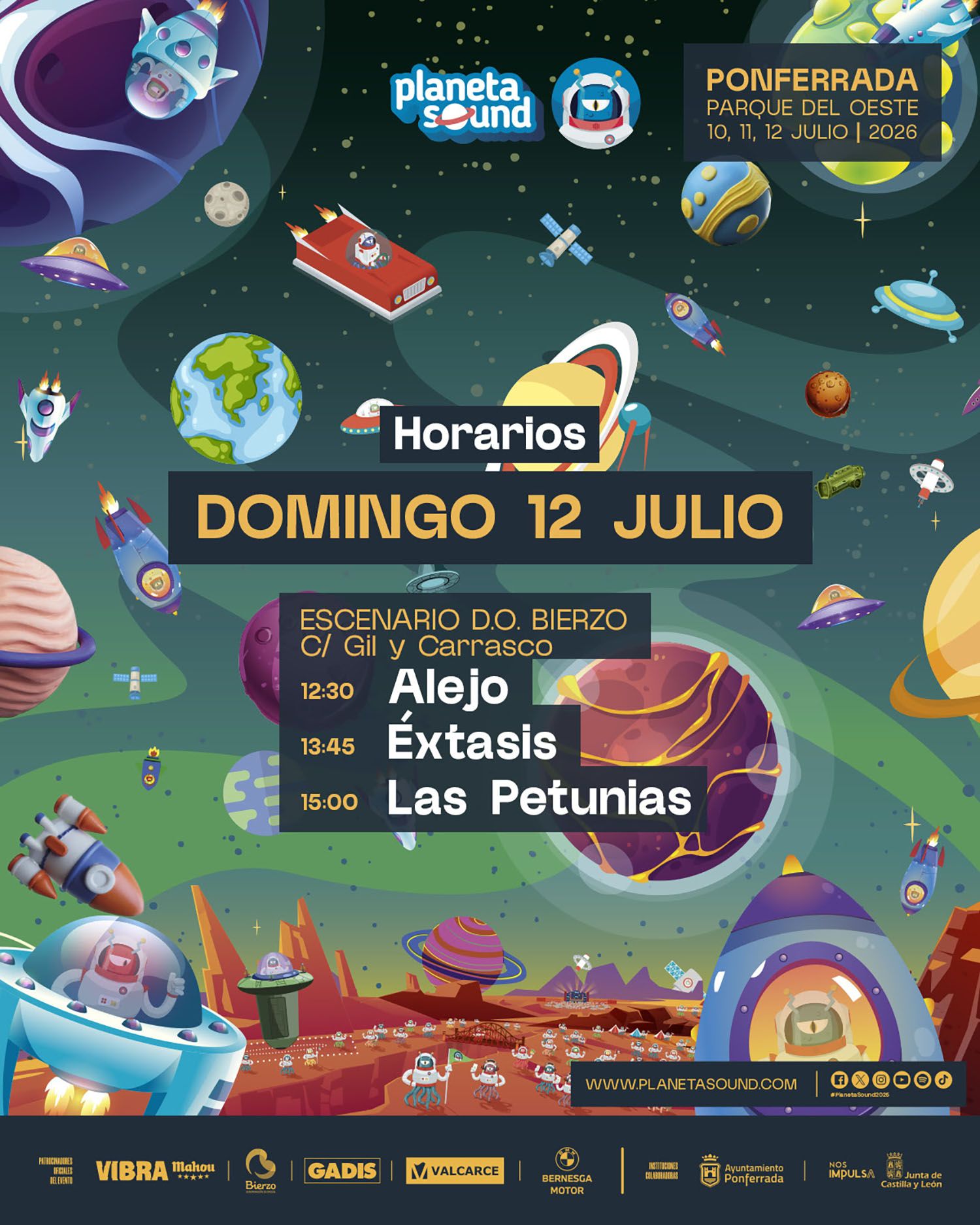 Horario para el domingo del Planeta Sound