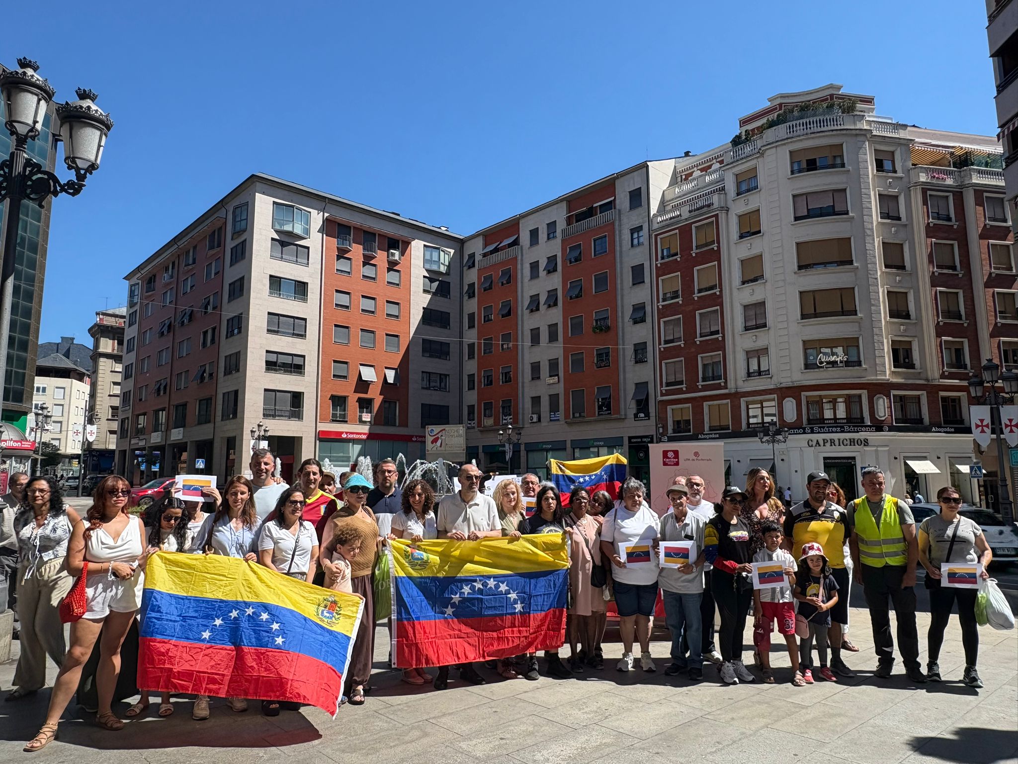 Concentración de Ponferrada a favor de Venezuela Concentración de Ponferrada a favor de Venezuela