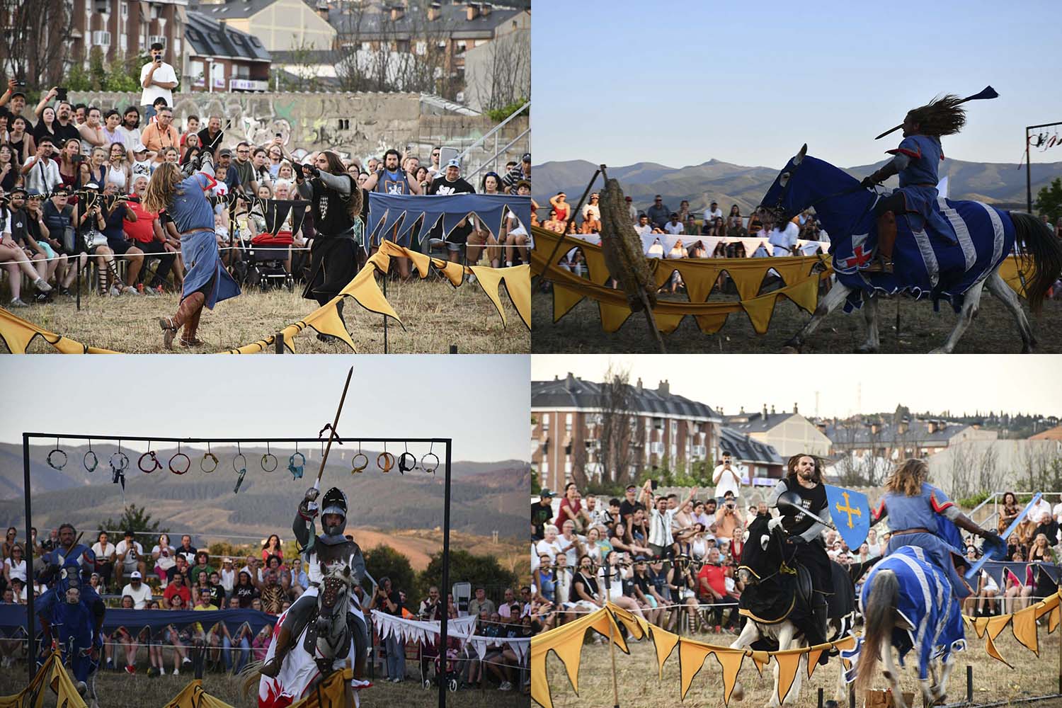 Collage justas Noche Templaria de Ponferrada 