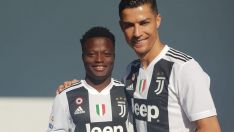 Chibozo en una foto con Cristiano Ronaldo cuando ambos pertenecían a la Juventus