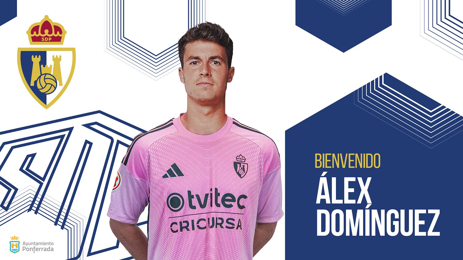 Alex Domínguez nuevo portero de la Ponferradina Alex Domínguez nuevo portero de la Ponferradina