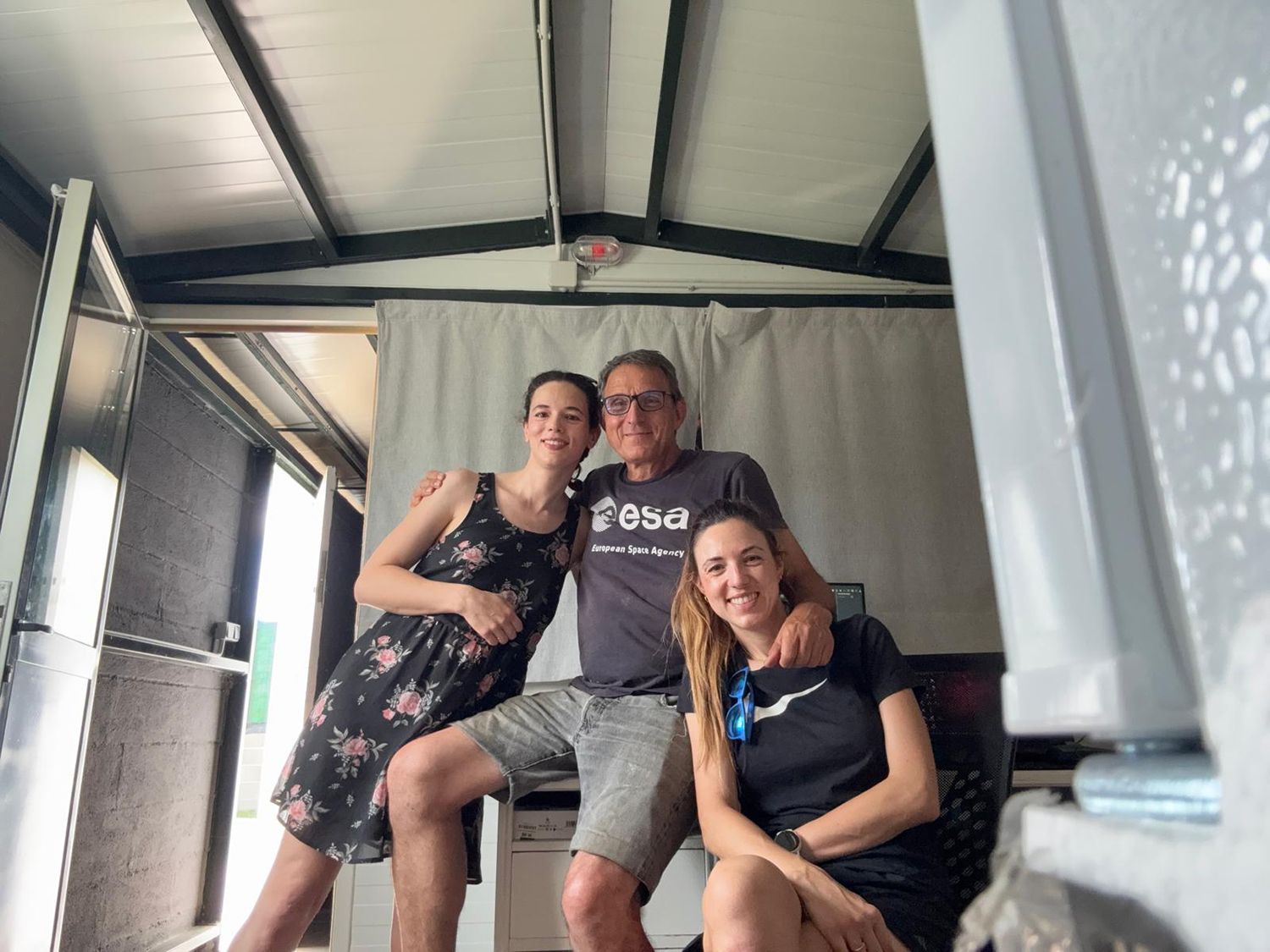 Promotores del observatorio en Bembibre