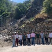 La Diputación blinda la carretera de Peñalba de Santiago con una obra de emergencia de más de 185.000 euros tras los daños provocados por las riadas