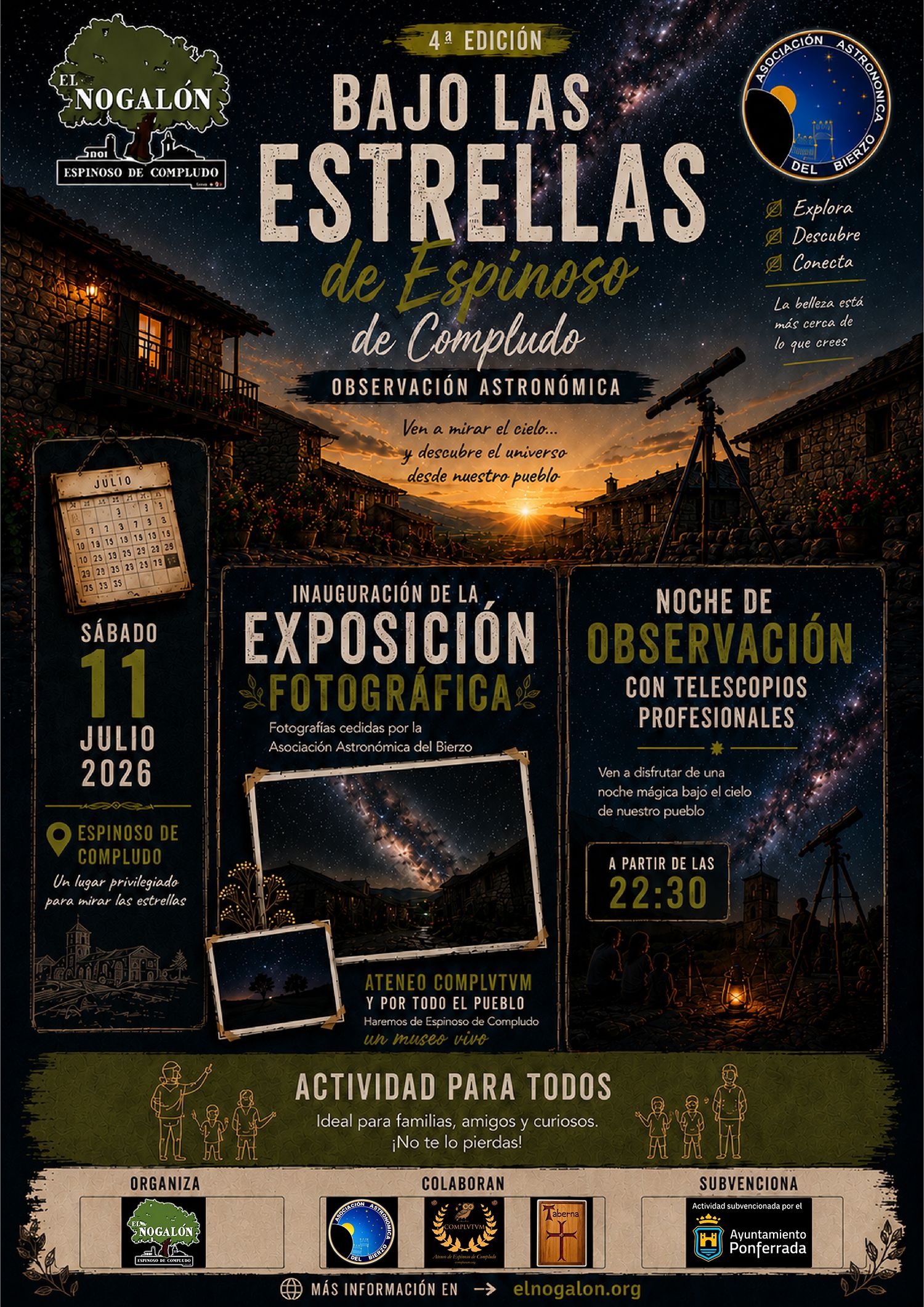 cartel observación astronómica cartel observación astronómica