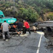 Finaliza la limpieza del cauce del río en la carretera de acceso a Faro (Peranzanes) | Facebook del Ayuntamiento de Peranzanes