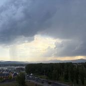 Tormenta en La Rosaleda