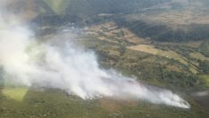 Incendio forestal en Caboalles de Arriba Incendio forestal en Caboalles de Arriba