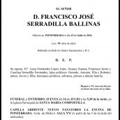 FRANCISCO JOSÉ  SERRADILLA BALLINAS