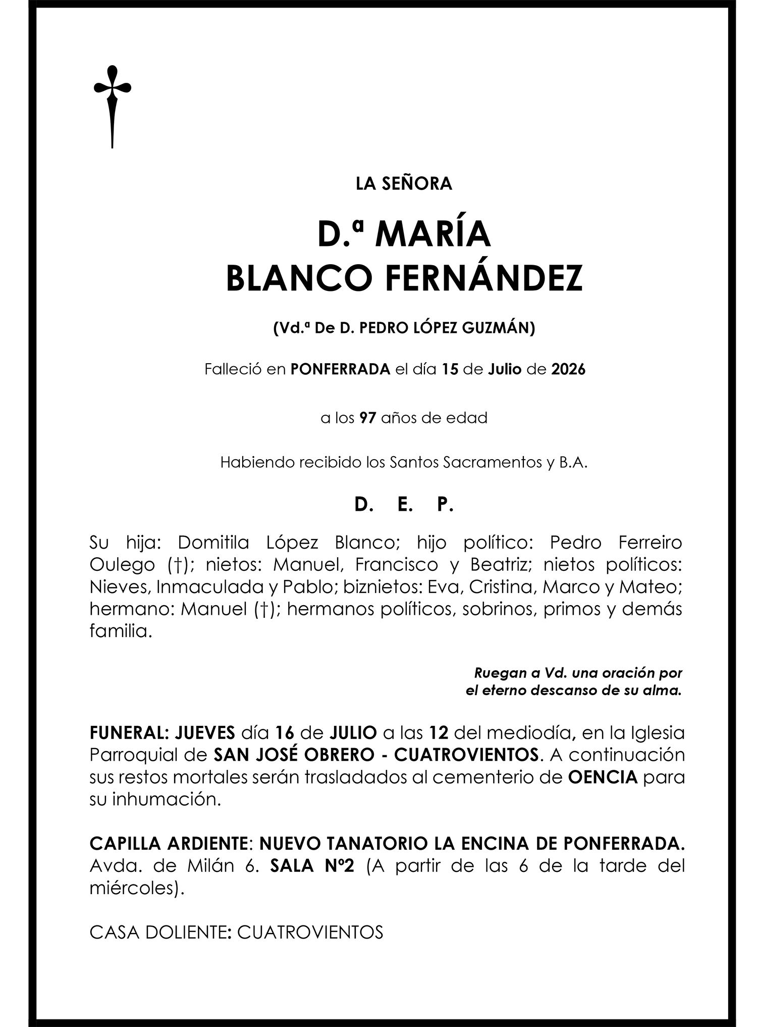 MARÍA BLANCO FERNÁNDEZ