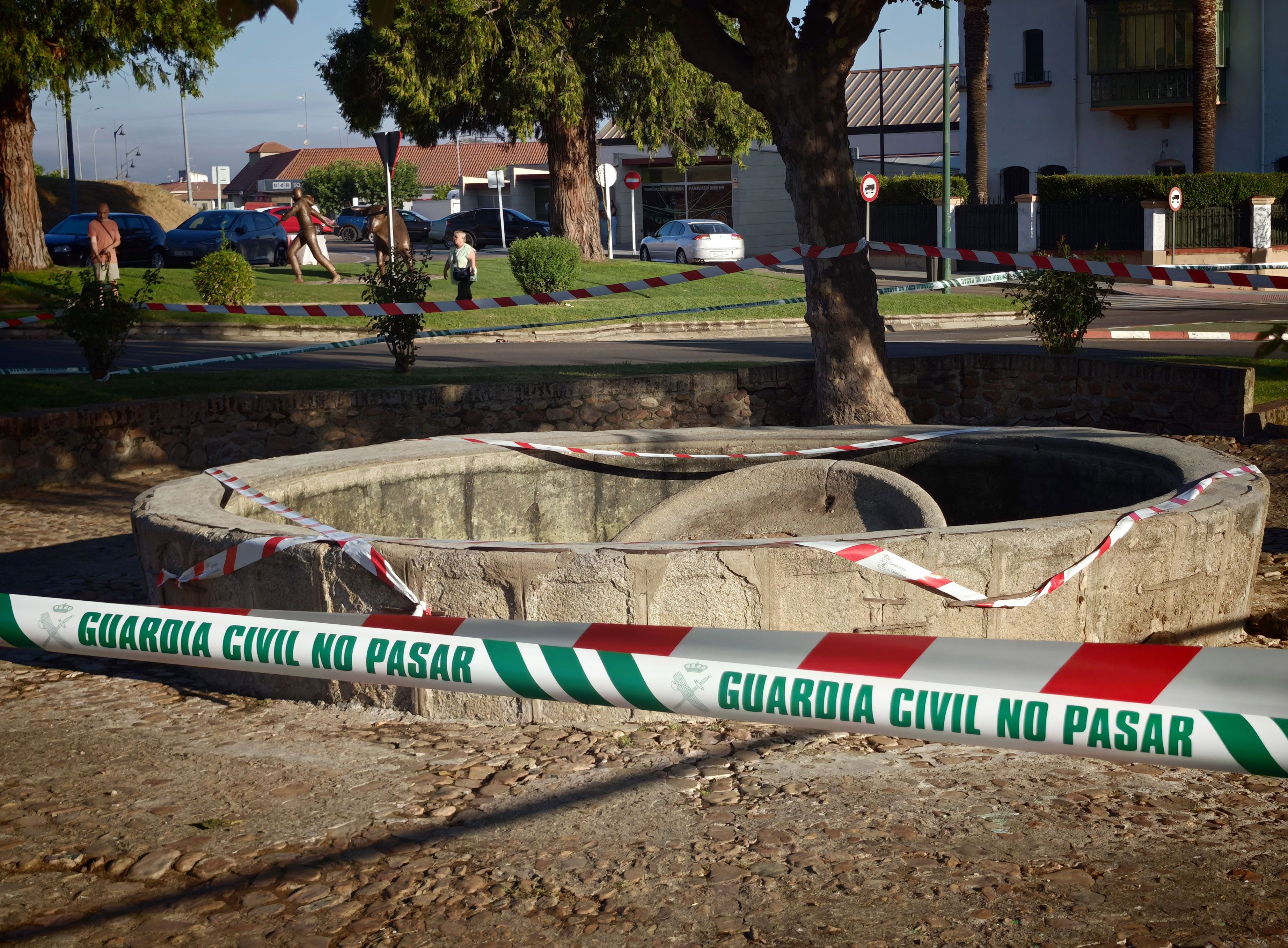 El derrumbe de la fuente de la Glorieta del El derrumbe de la fuente de la Glorieta del