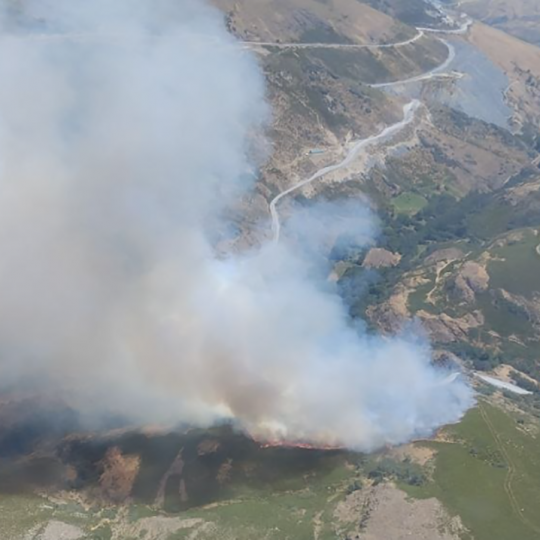 Incendio en La Baña