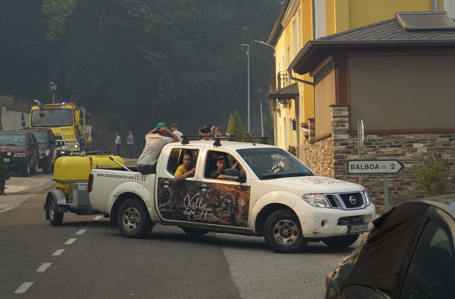 Incendio en la localidad berciana de Quintela César Sánchez ICAL(3)