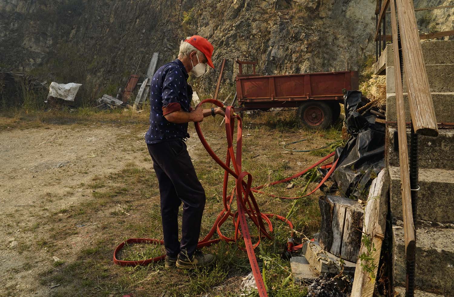 Incendio en la localidad berciana de Quintela César Sánchez ICAL(9)