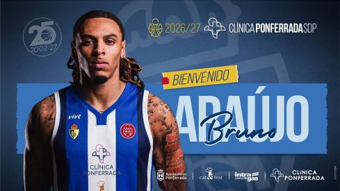 Bruno Araújo añade potencia para el perímetro del Baloncesto Clínica Ponferrada
