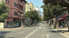 Una motorista herida tras caerse en Ponferrada | Daniel Merino (InfoBierzo)