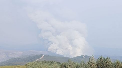 Incendio en Veguellina (Villafranca del Bierzo)