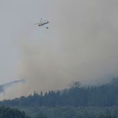 El incendio declarado en Veguellina avanza hacia la localidad de Moreda (Vega de Espinareda) (8) | Foto: César Sánchez, ICAL