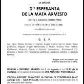 ESPERANZA  DE LA MATA ARMESTO 
