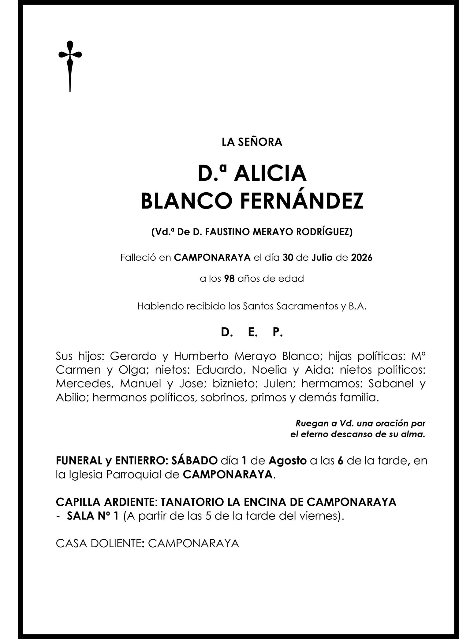 ALICIA BLANCO FERNÁNDEZ