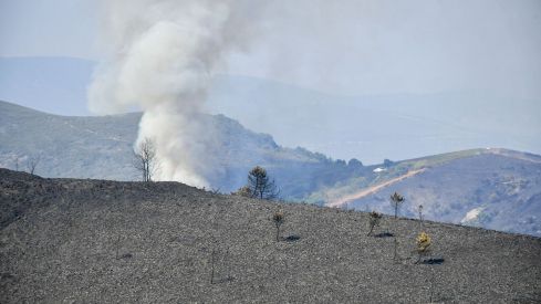 El incendio de Veguellina llega La Leitosa 6 El incendio de Veguellina llega La Leitosa 6