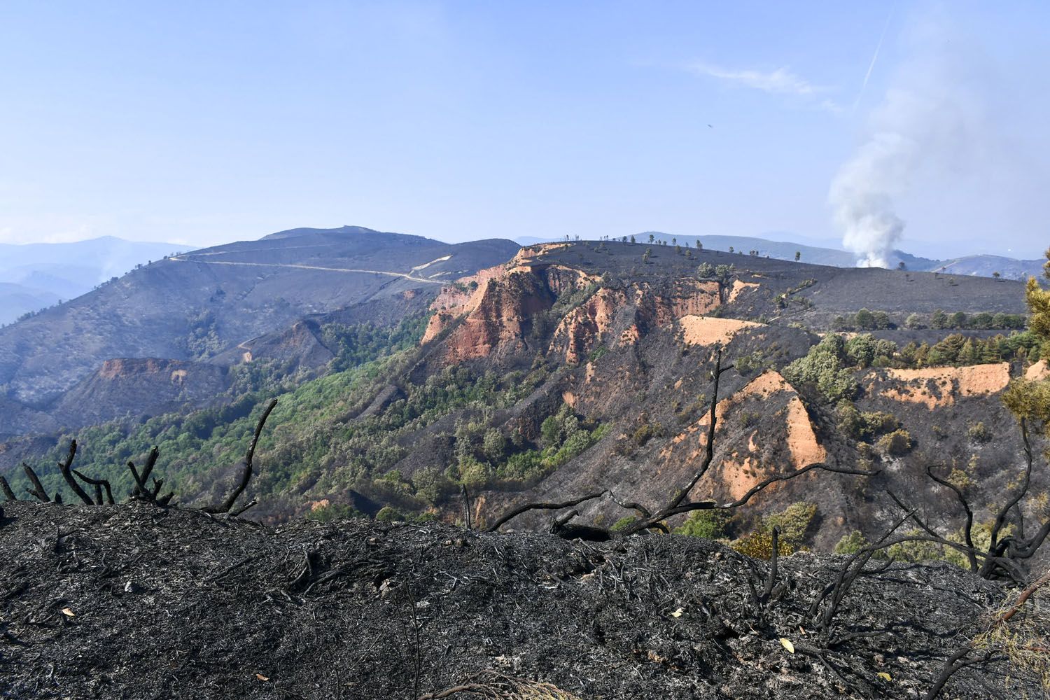 El incendio de Veguellina llega La Leitosa | Foto: Dani Merino, InfoBierzo El incendio de Veguellina llega La Leitosa | Foto: Dani Merino, InfoBierzo