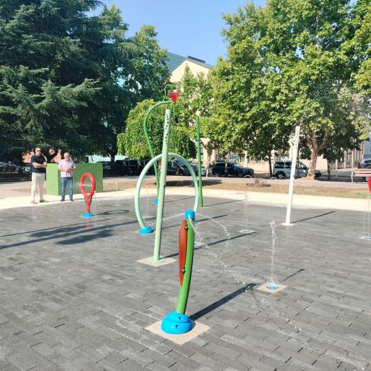 Zona de juegos acuáticos en el Parque de la Concordia de Ponferrada | Foto: Ayuntamiento de Ponferrada Zona de juegos acuáticos en el Parque de la Concordia de Ponferrada | Foto: Ayuntamiento de Ponferrada
