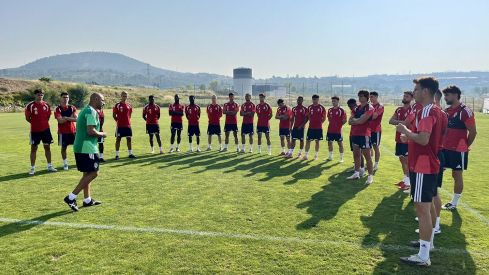 Uno de los primeros entrenamientos de la temporada de la Ponferradina | Foto: Sociedad Deportiva Ponferradina
