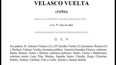 ANTONIO VELASCO VUELTA (TOÑO)