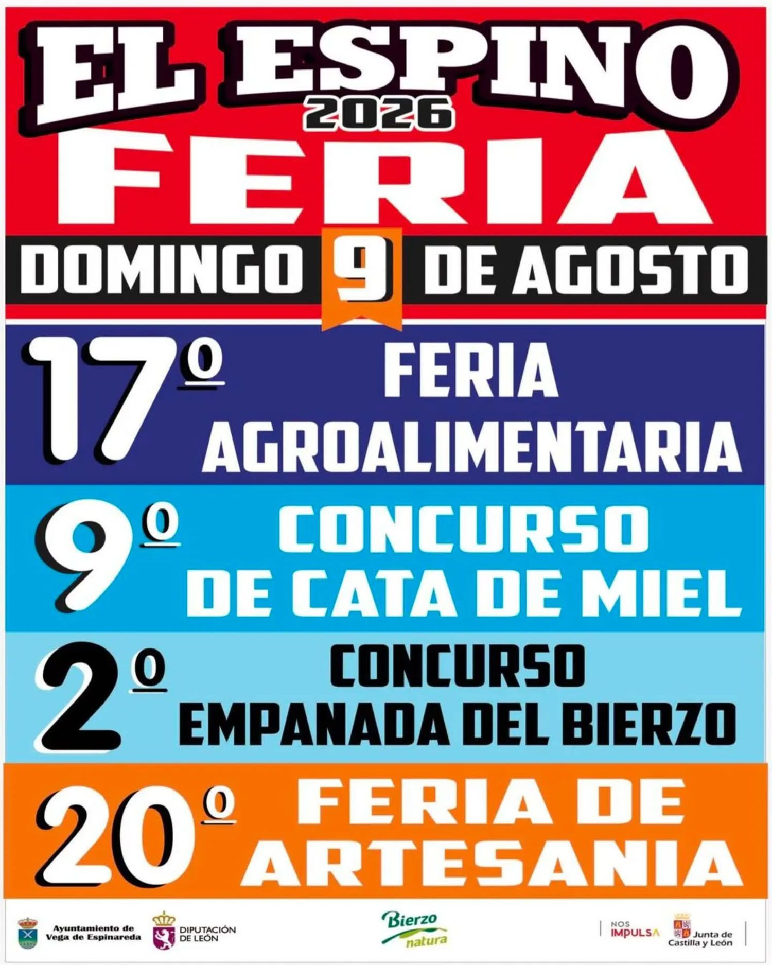 Cartel de la Feria Agroalimentaria de Artesanía de El Espino Cartel de la Feria Agroalimentaria de Artesanía de El Espino
