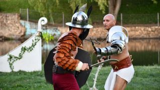 Lucha de gladiadores en la Ludus Bergidum de Cacabelos 2026 (1)