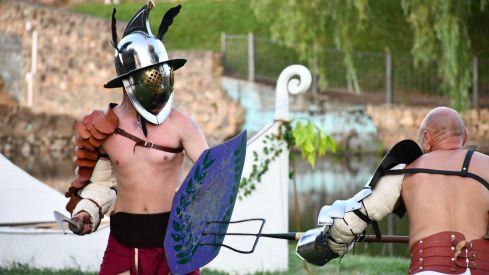 Lucha de gladiadores en la Ludus Bergidum de Cacabelos 2026 (2)