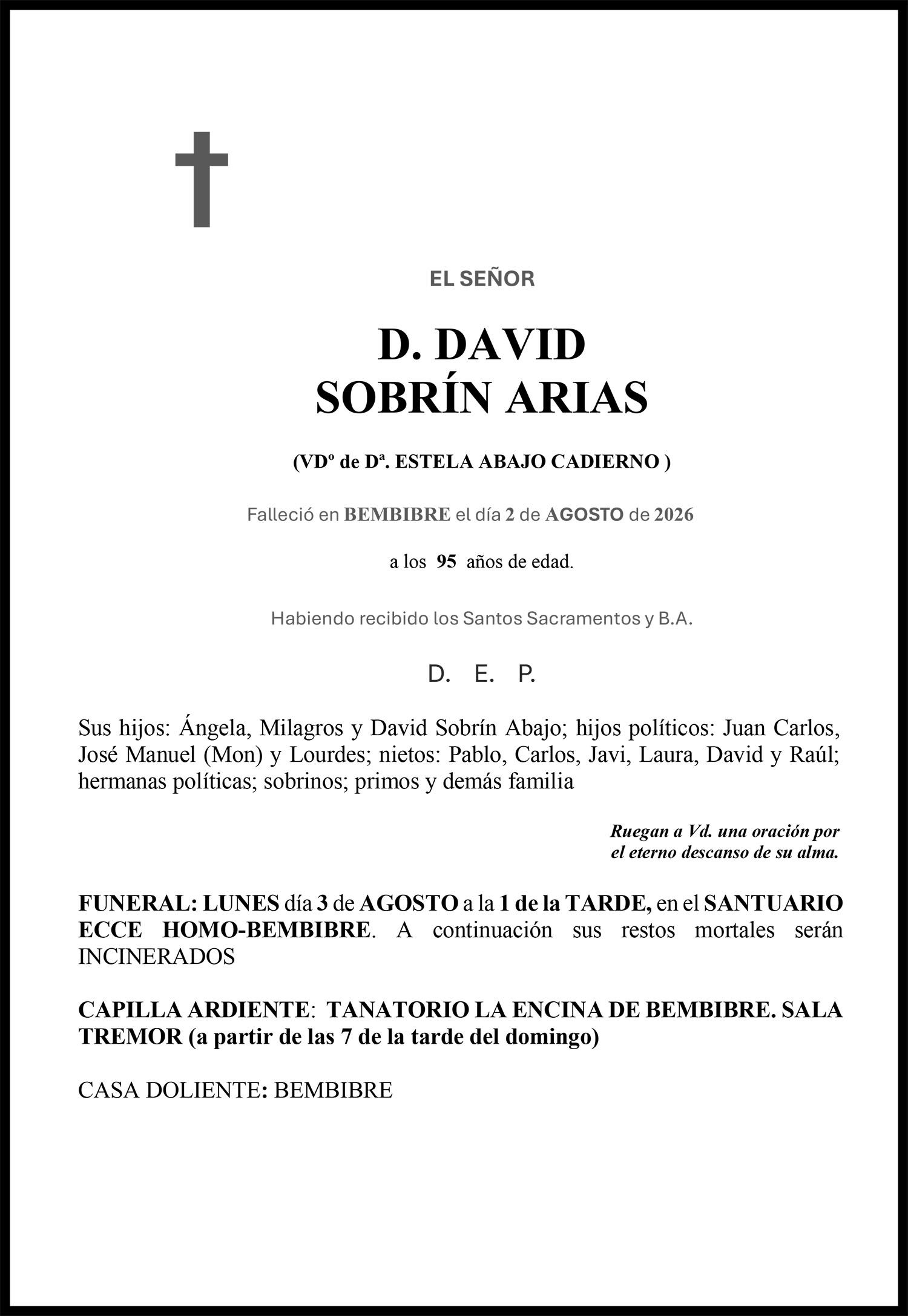 DAVID SOBRÍN ARIAS