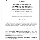 MARÍA UBALDA NAVARRO RODRÍGUEZ
