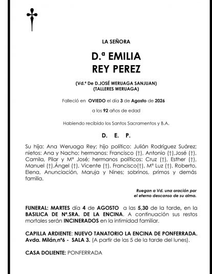EMILIA  REY PEREZ