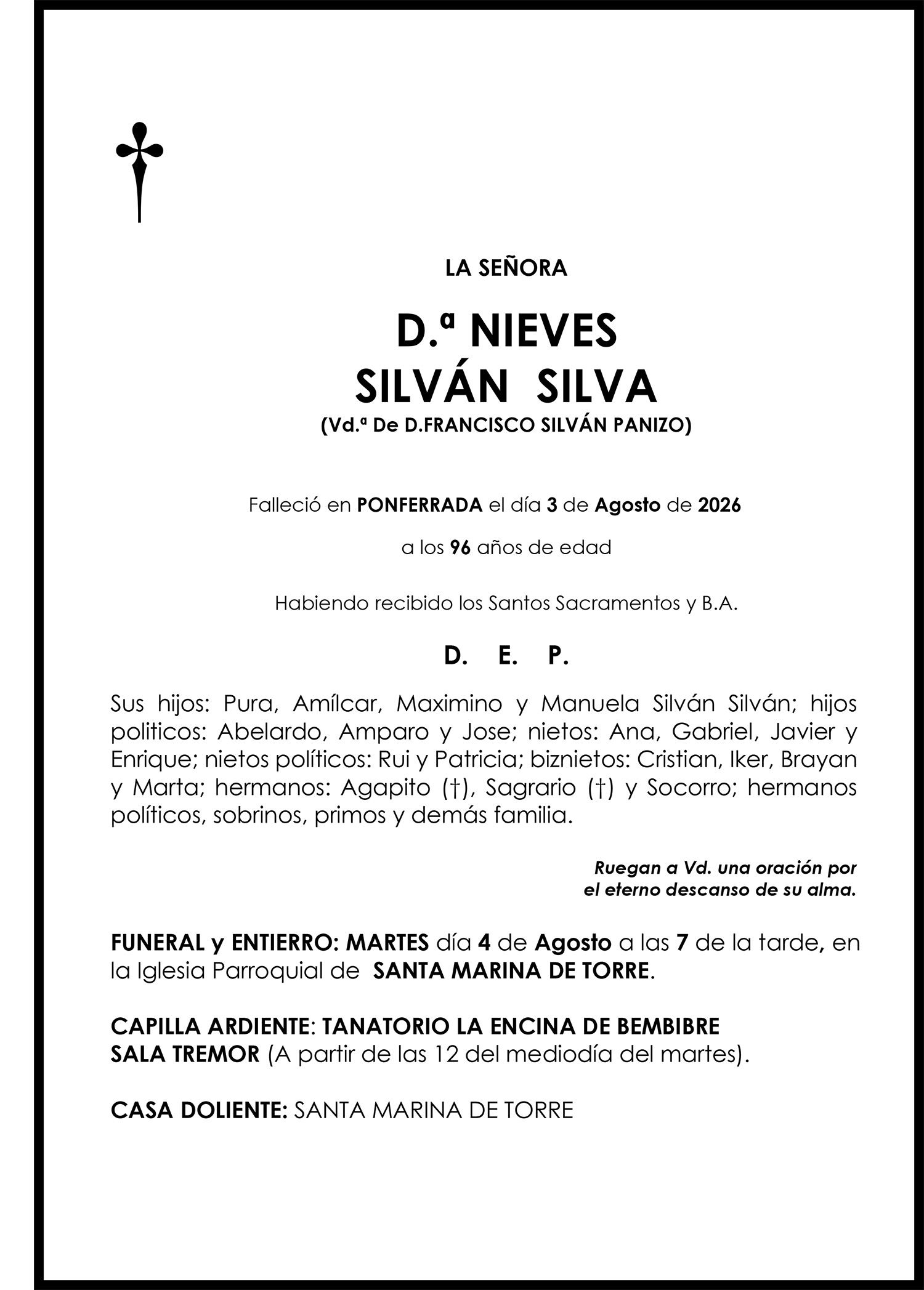 NIEVES SILVAN SILVA