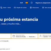 Página principal de Booking Página principal de Booking