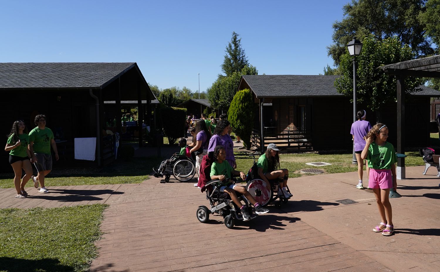 Inauguración del XXIX Campamento Inclusivo de El Bosque de los Sueños de Cubillos del Sil, organizado por Aspaym Castilla y León (2) | Foto: César Sánchez, ICAL