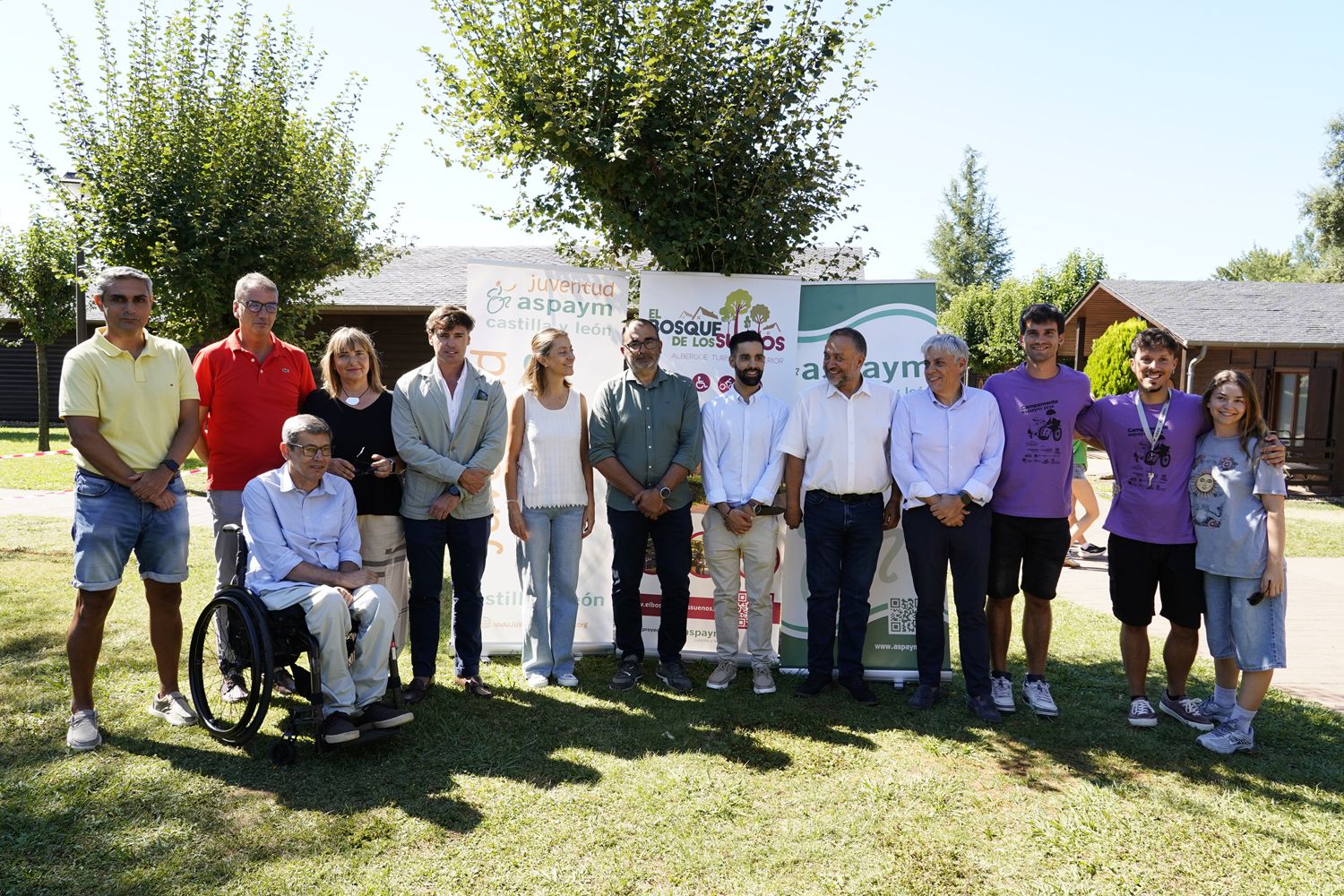 Inauguración del XXIX Campamento Inclusivo de El Bosque de los Sueños de Cubillos del Sil, organizado por Aspaym Castilla y León (4) | Foto: César Sánchez, ICAL