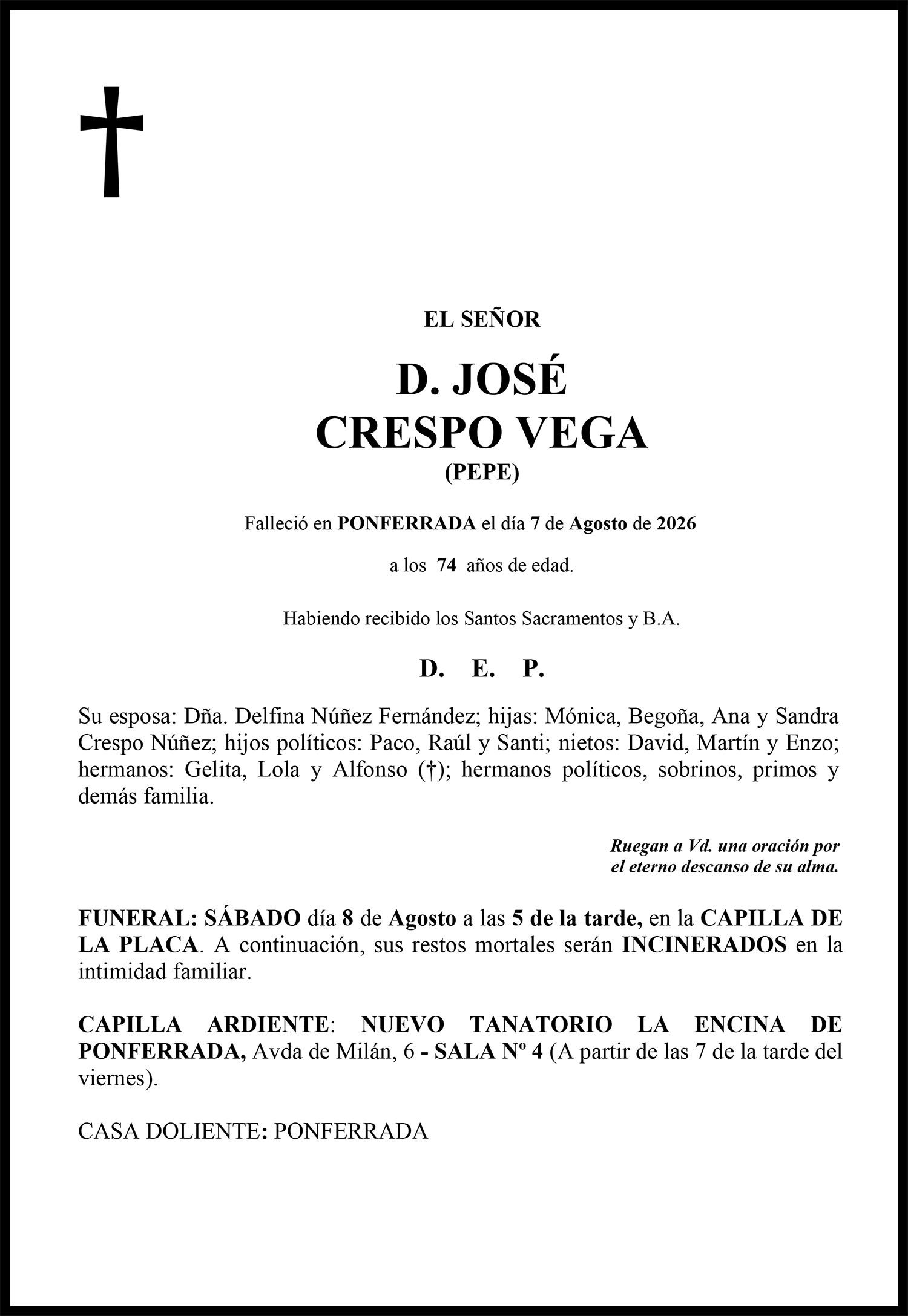 JOSE CRESPO VEGA