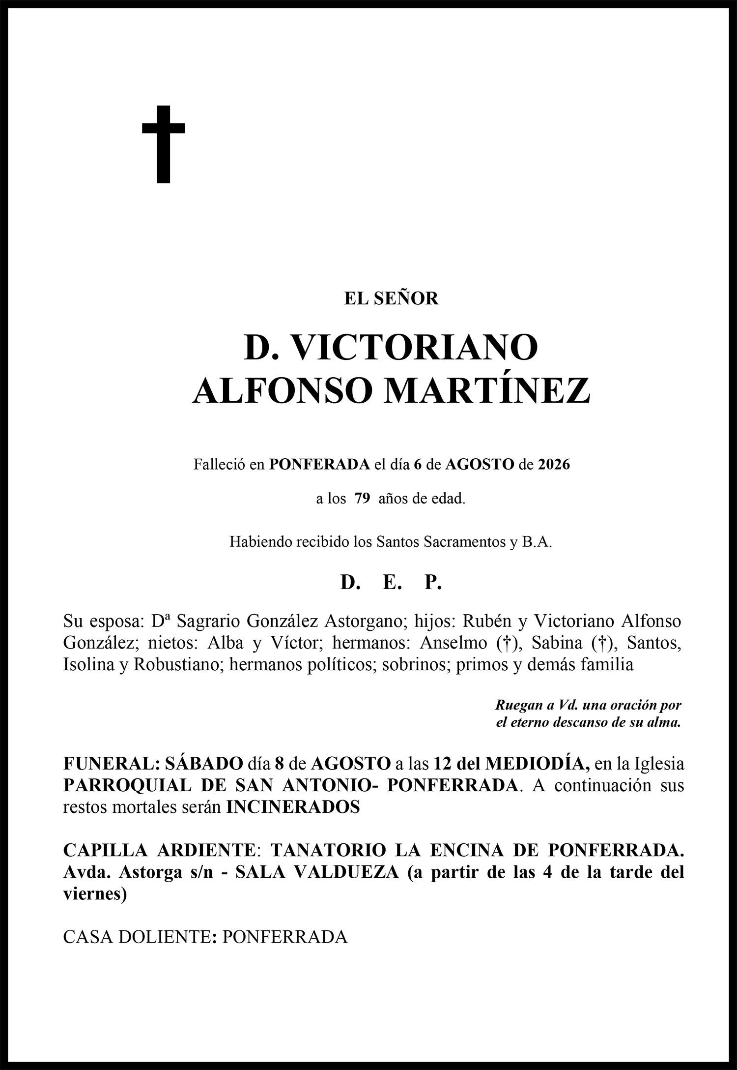 VICTORIANO ALFONSO MARTINEZ