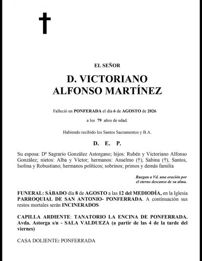 VICTORIANO ALFONSO MARTINEZ