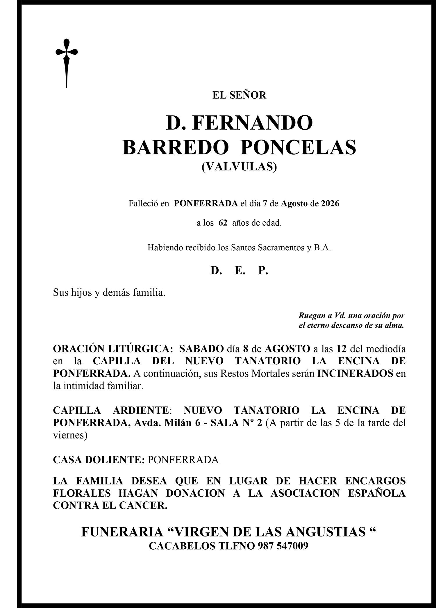FERNANDO BARREDO PONCELAS