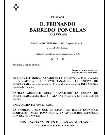 FERNANDO BARREDO PONCELAS