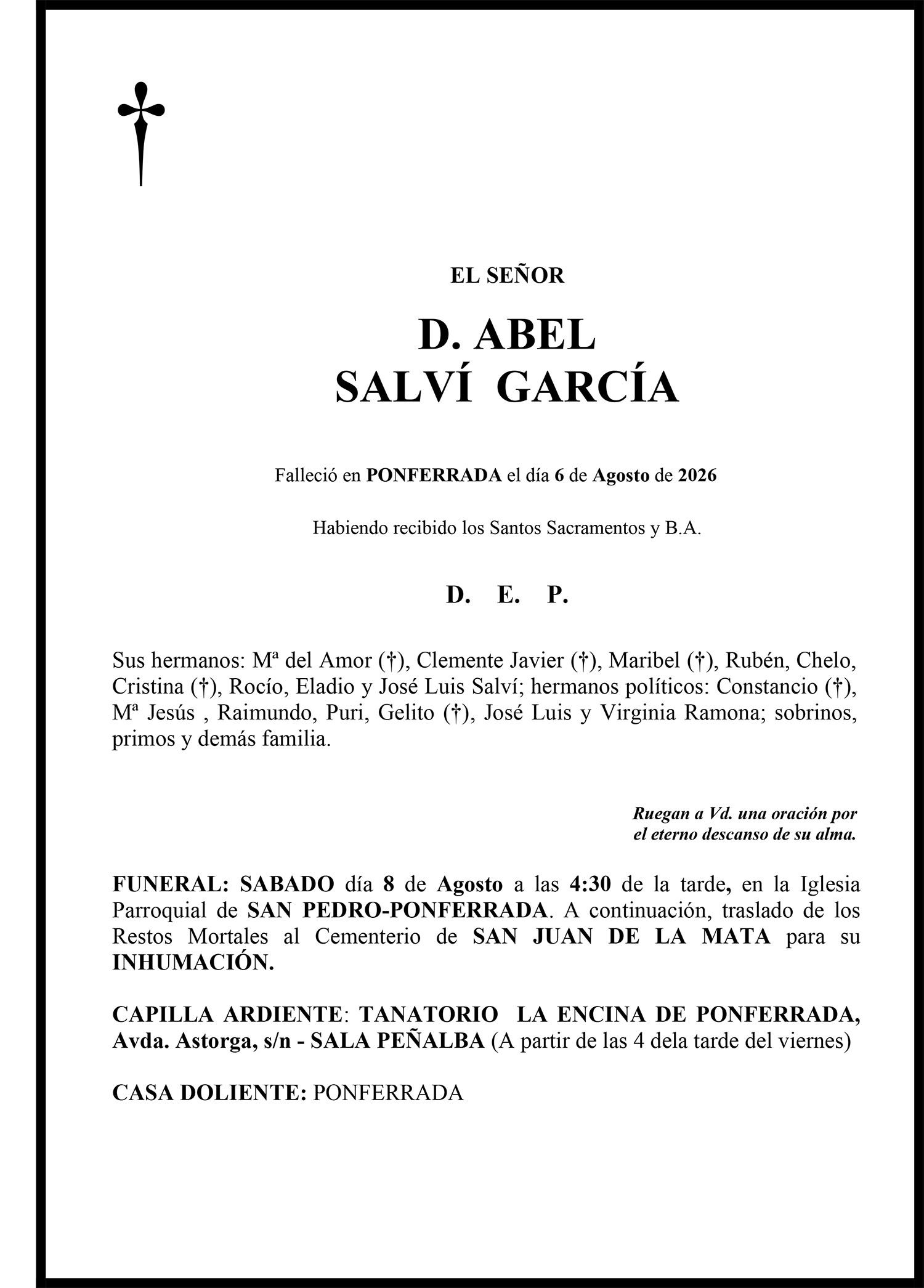 ABEL SALVI GARCIA
